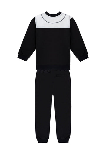 Gami - Unisex joggingpak met wit zijstreep - Alisé kids